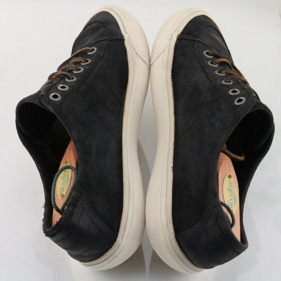 Frye Mens Miller Sneaker Size 9.5 Black Nubuck Casual Lace Up Shoe Low Top - Picture 9 of 12